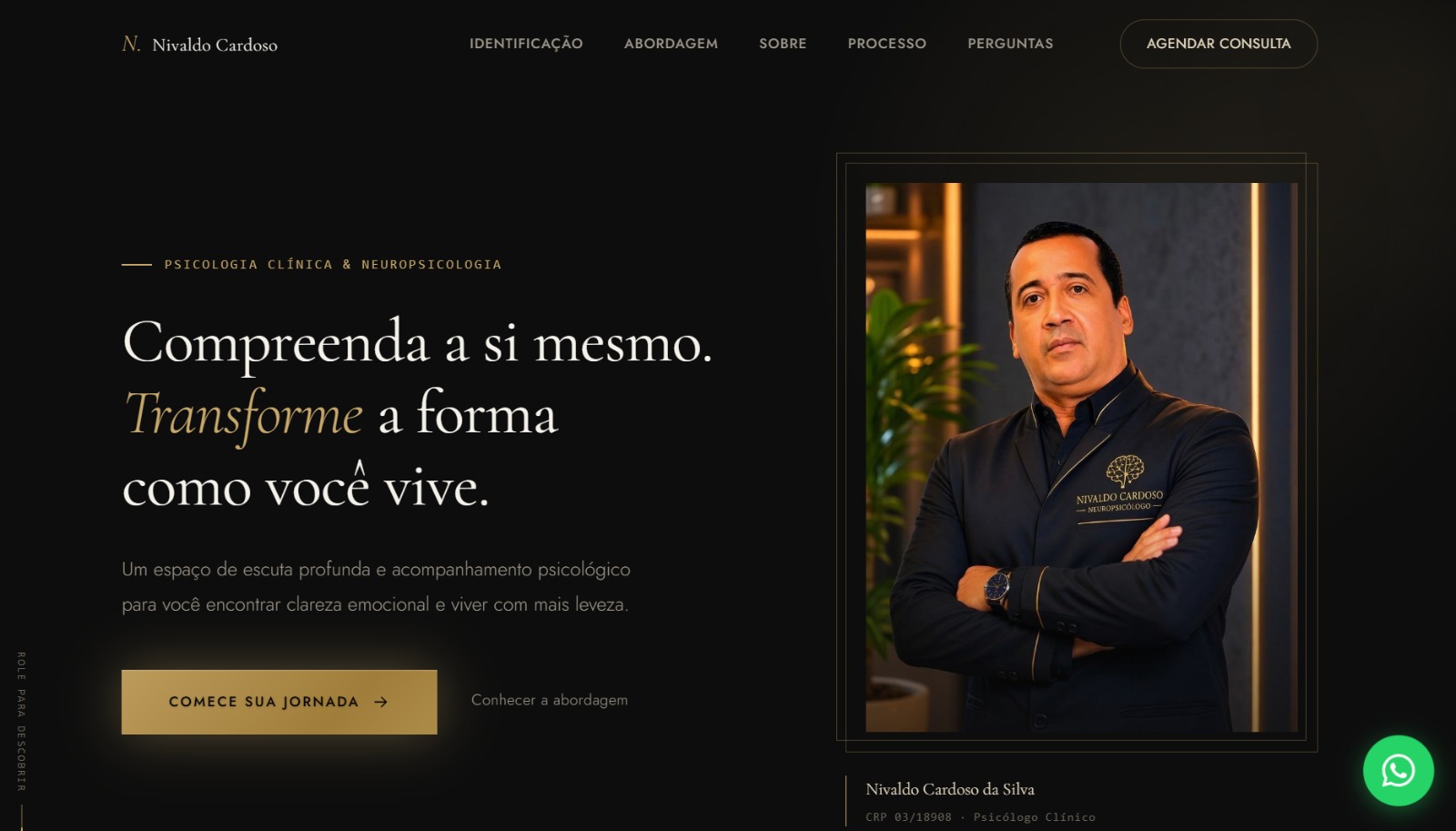 Landing Page Psicólogo Nivaldo Cardoso